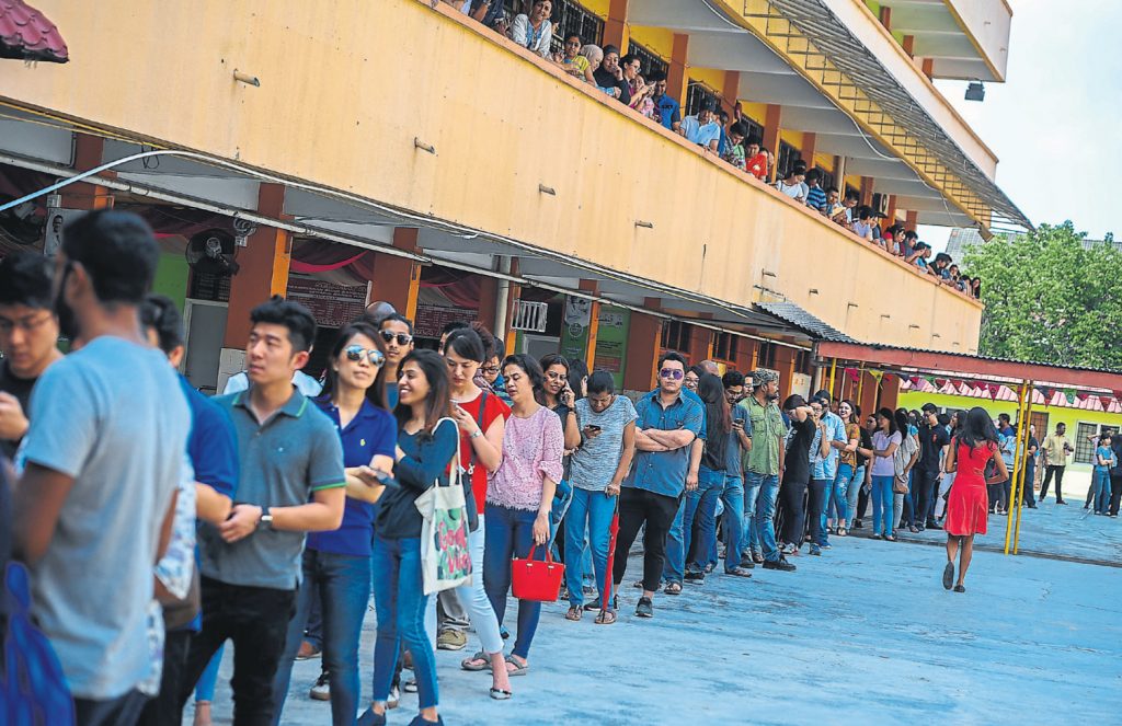 The Malaysian Reserve Malaysians young and old came out to exercise their right as citizens.